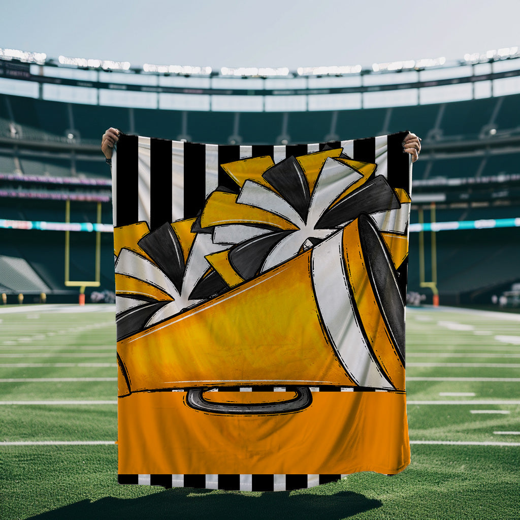 Megaphone And Poms Blanket