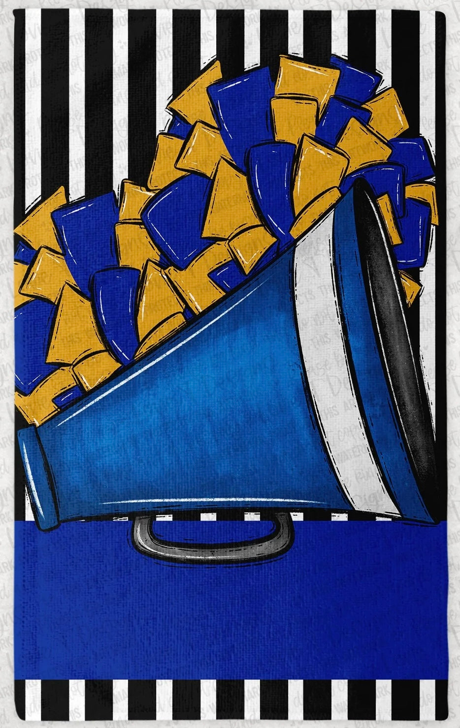 Megaphone And Poms Rally Towel