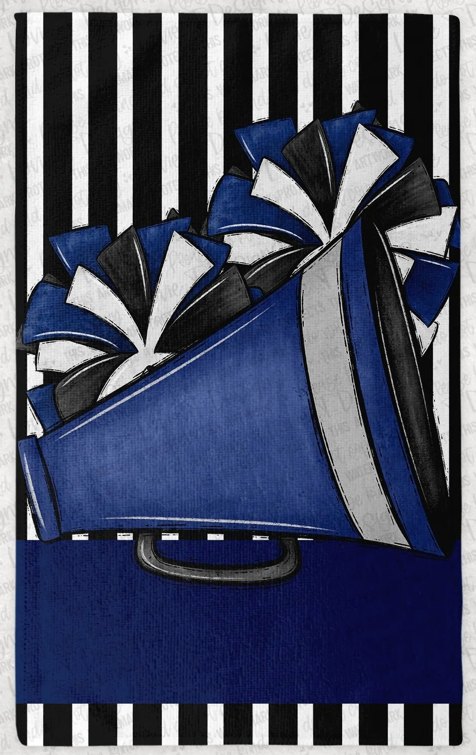 Megaphone And Poms Rally Towel