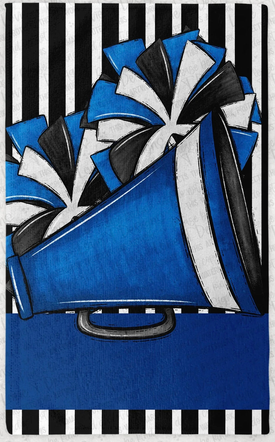 Megaphone And Poms Rally Towel