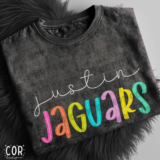Neon Bright Line Justin Jaguars Apparel
