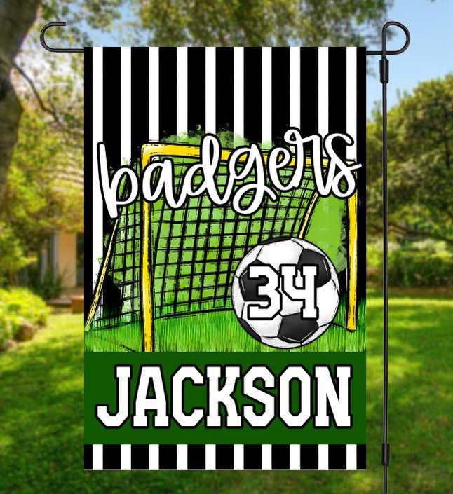 Soccer Garden Flag