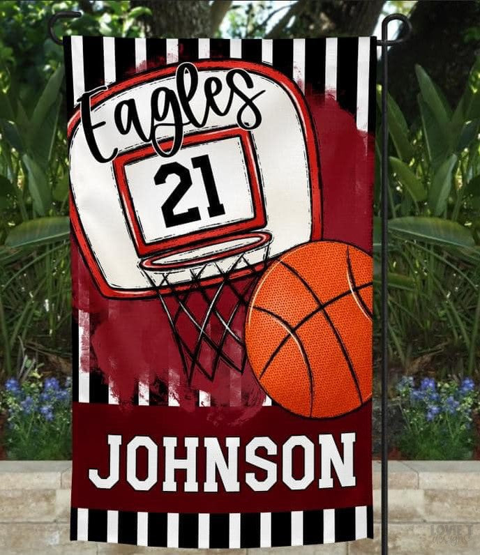 Basketball Garden Flag