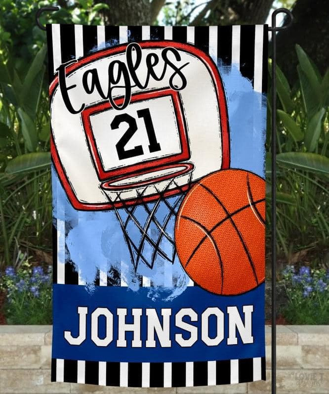 Basketball Garden Flag