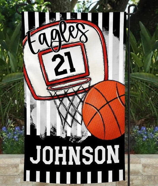 Basketball Garden Flag