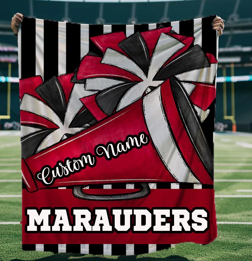 Megaphone And Poms Blanket
