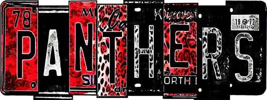 Panthers License Plate T-Shirt