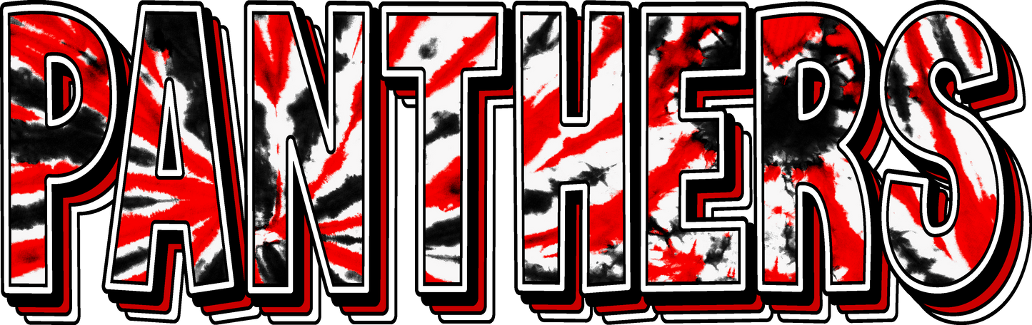 Panther Tie Dye Crewneck Sweatshirt