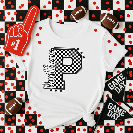 Panthers Black and White T-Shirt