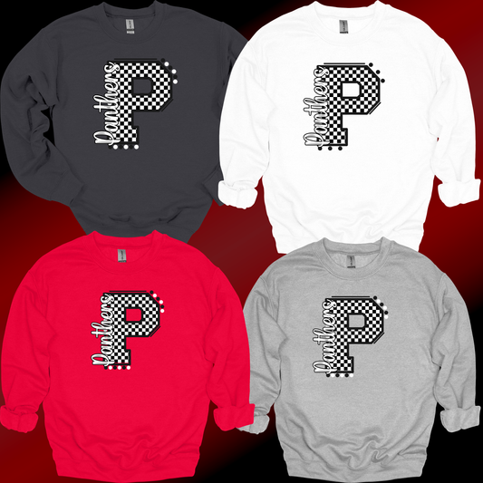 Panthers Black & White Crewneck Sweatshirt