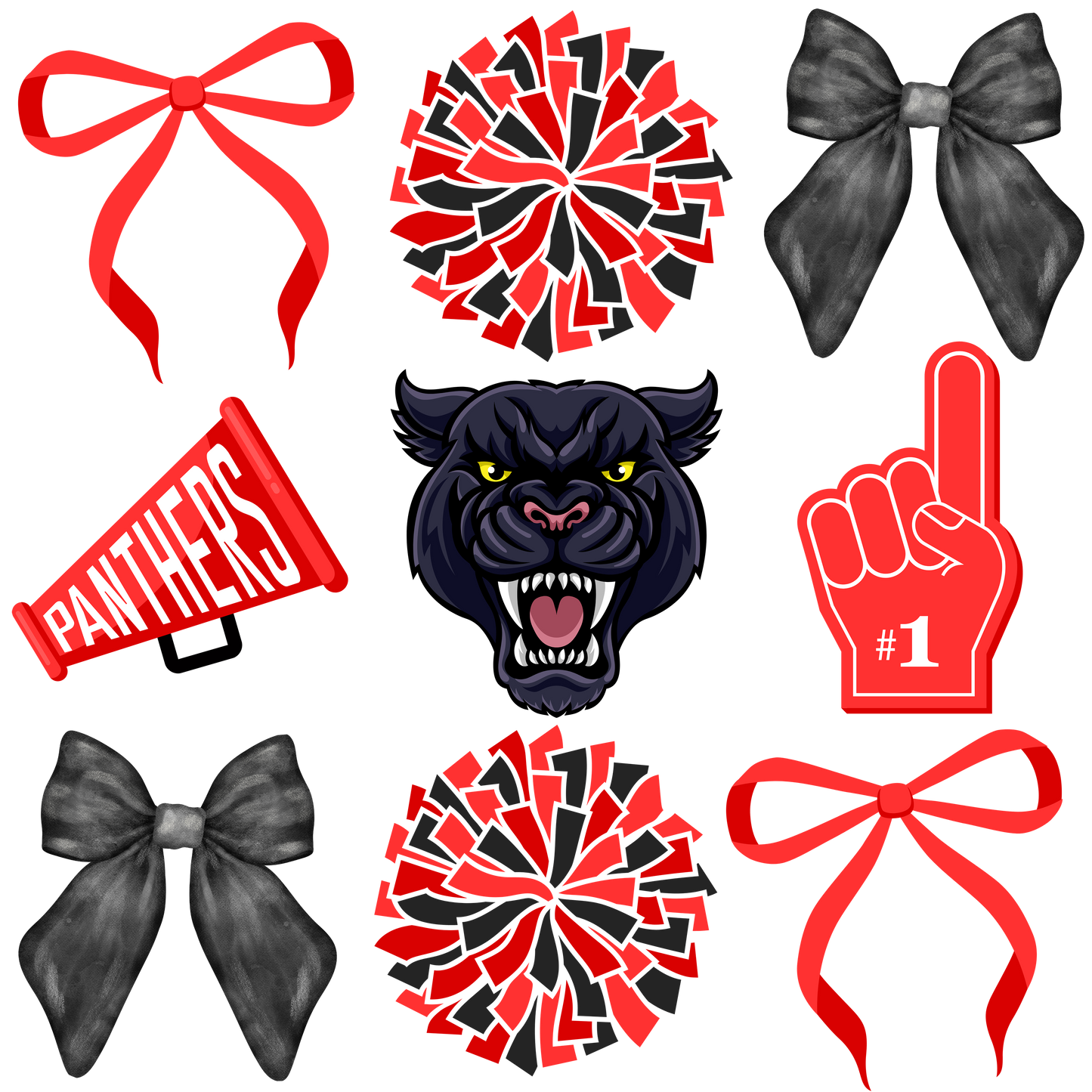 Panther Cheer Collage Crewneck Sweatshirt