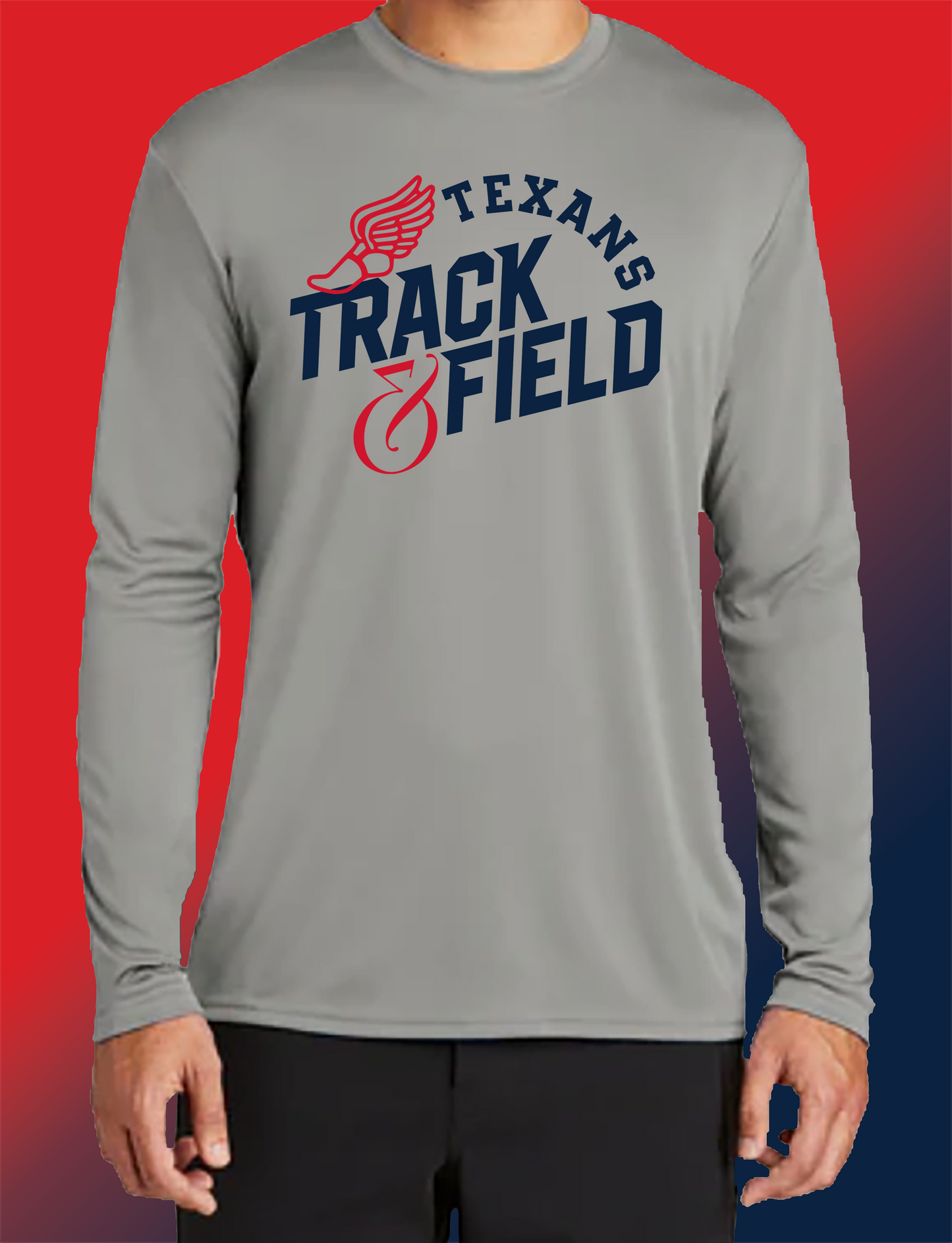 Performance Line Long Sleeve T-Shirt Texans Arch