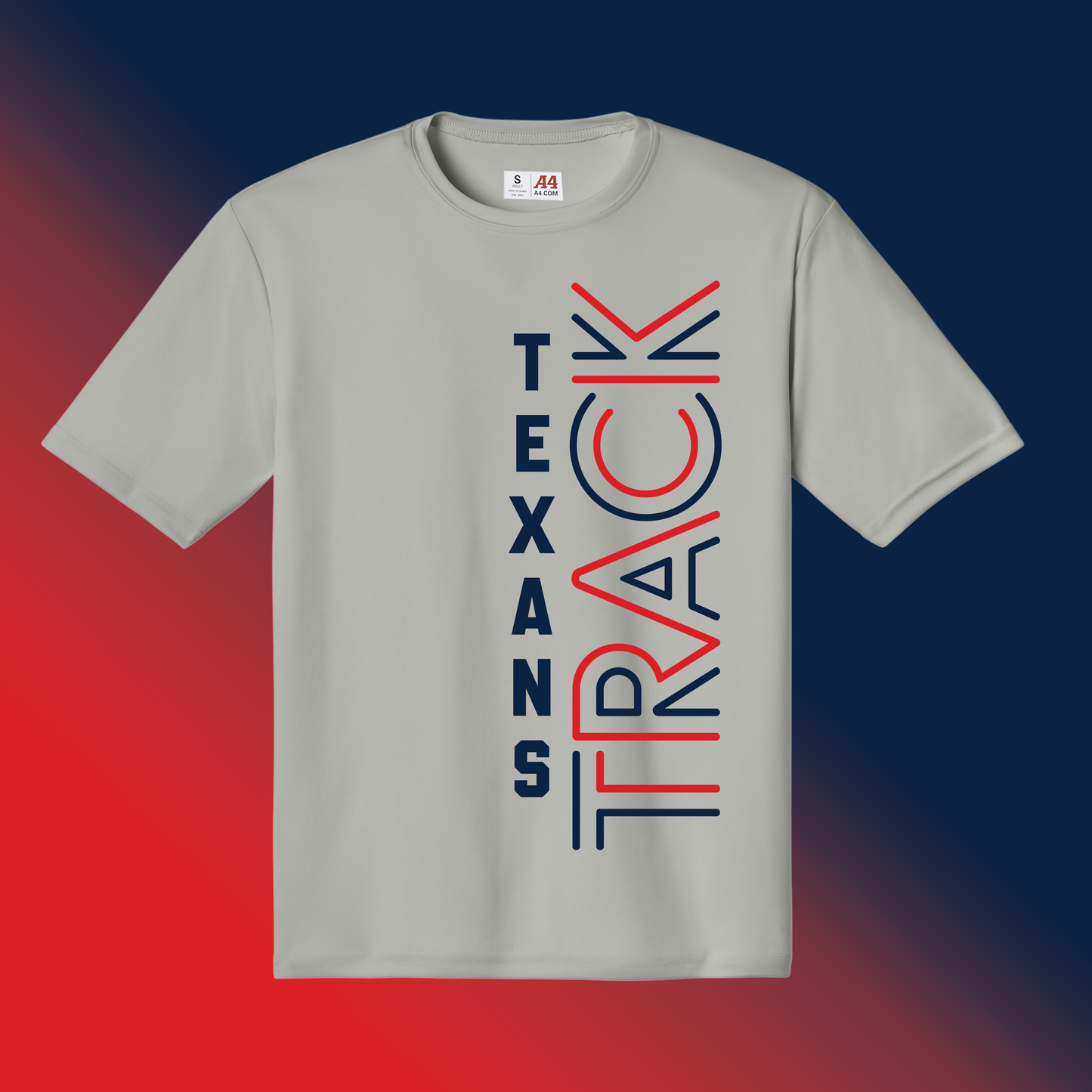 Texans Vintage Side Line A4 Performance Short Sleeve Shirt