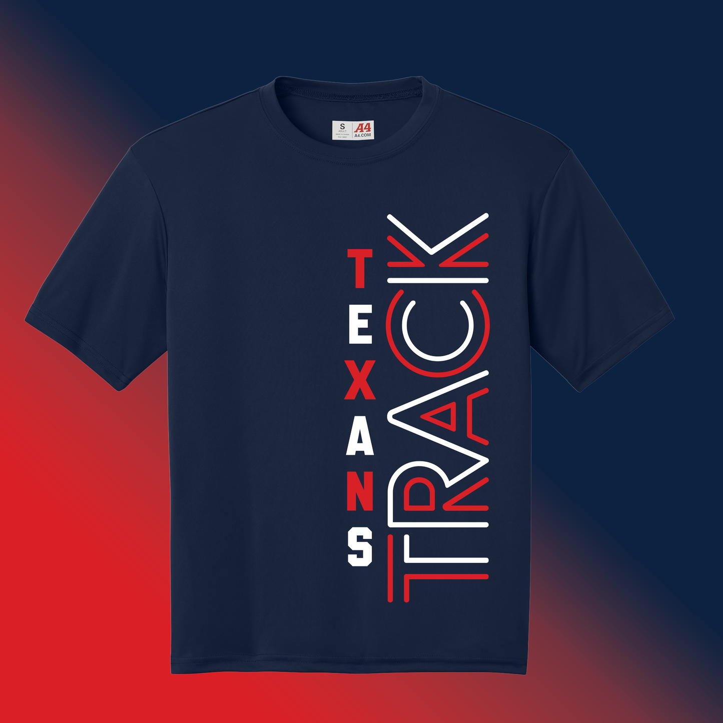 Texans Vintage Side Line A4 Performance Short Sleeve Shirt