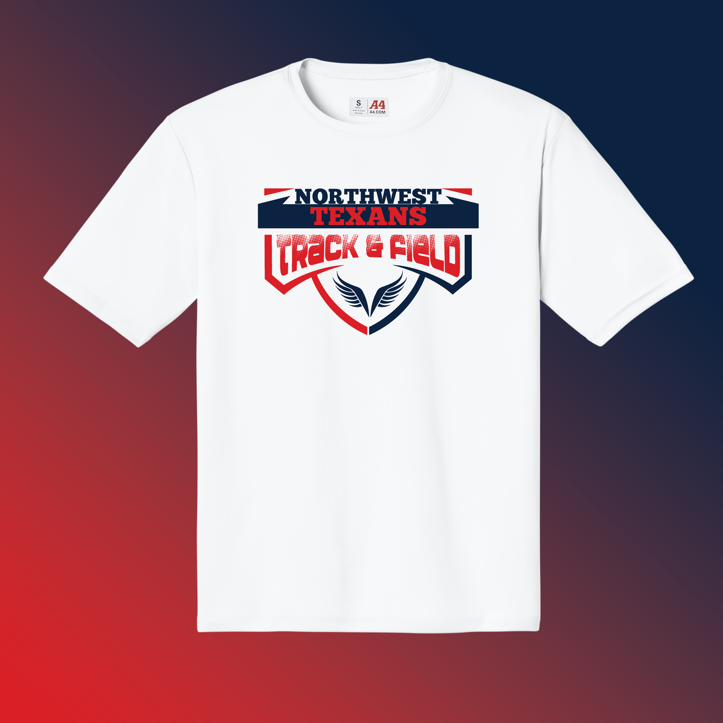 A4 Performance Short Sleeve Fade Shield T-Shirt