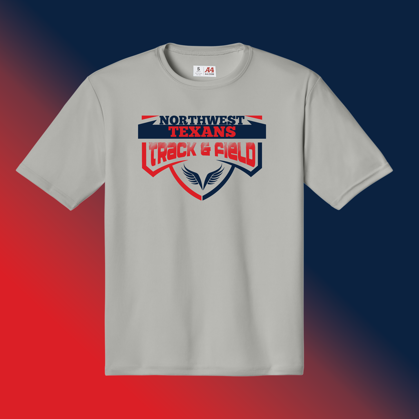 A4 Performance Short Sleeve Fade Shield T-Shirt