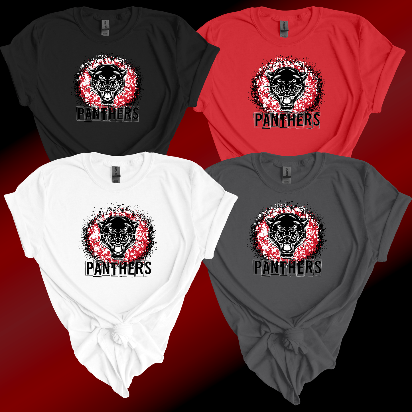 Panther Paint Splatter T-Shirt