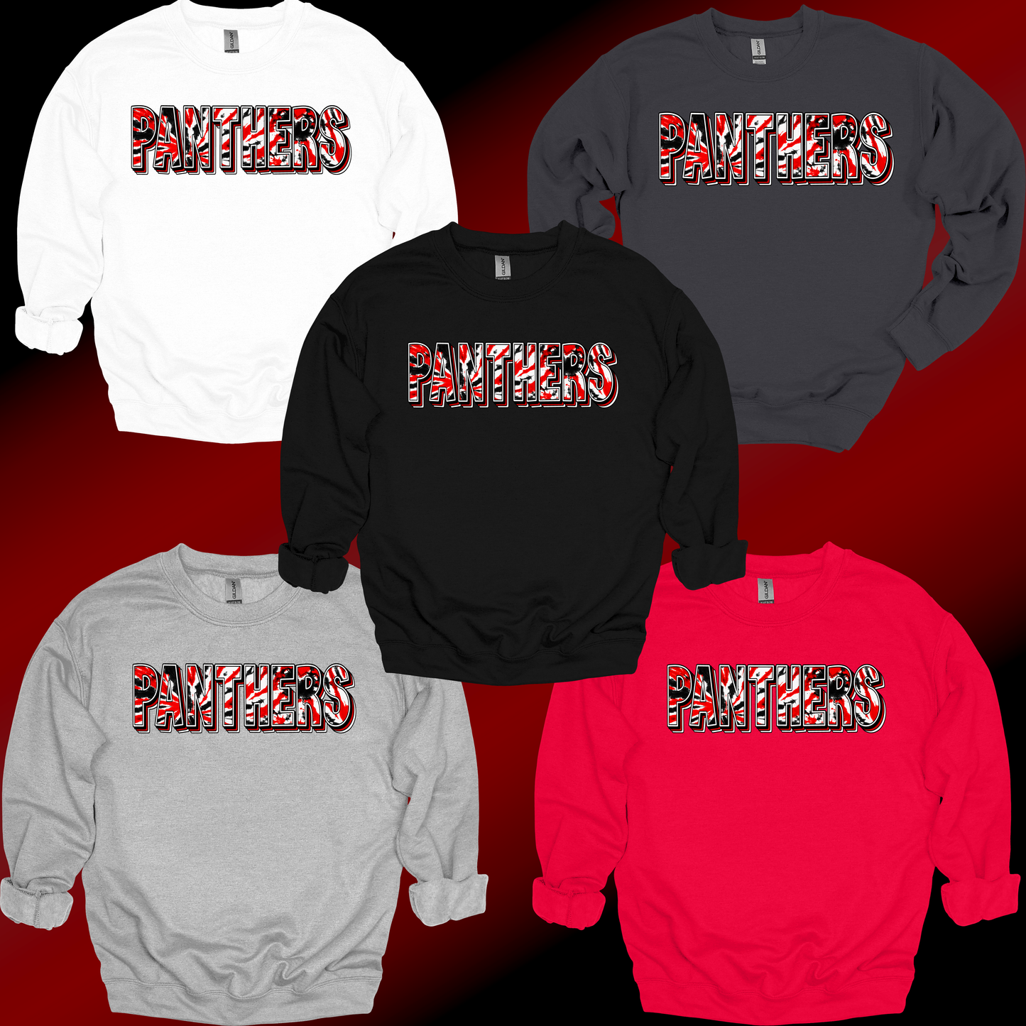 Panther Tie Dye Crewneck Sweatshirt