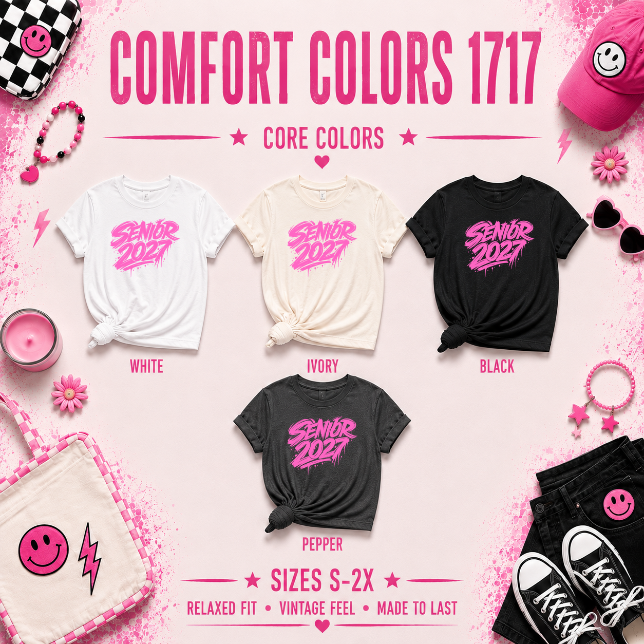 Senior 2027 Street Tag T-Shirt