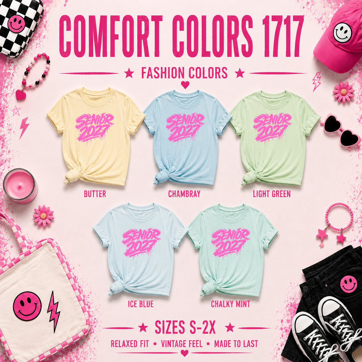 Senior 2027 Street Tag T-Shirt
