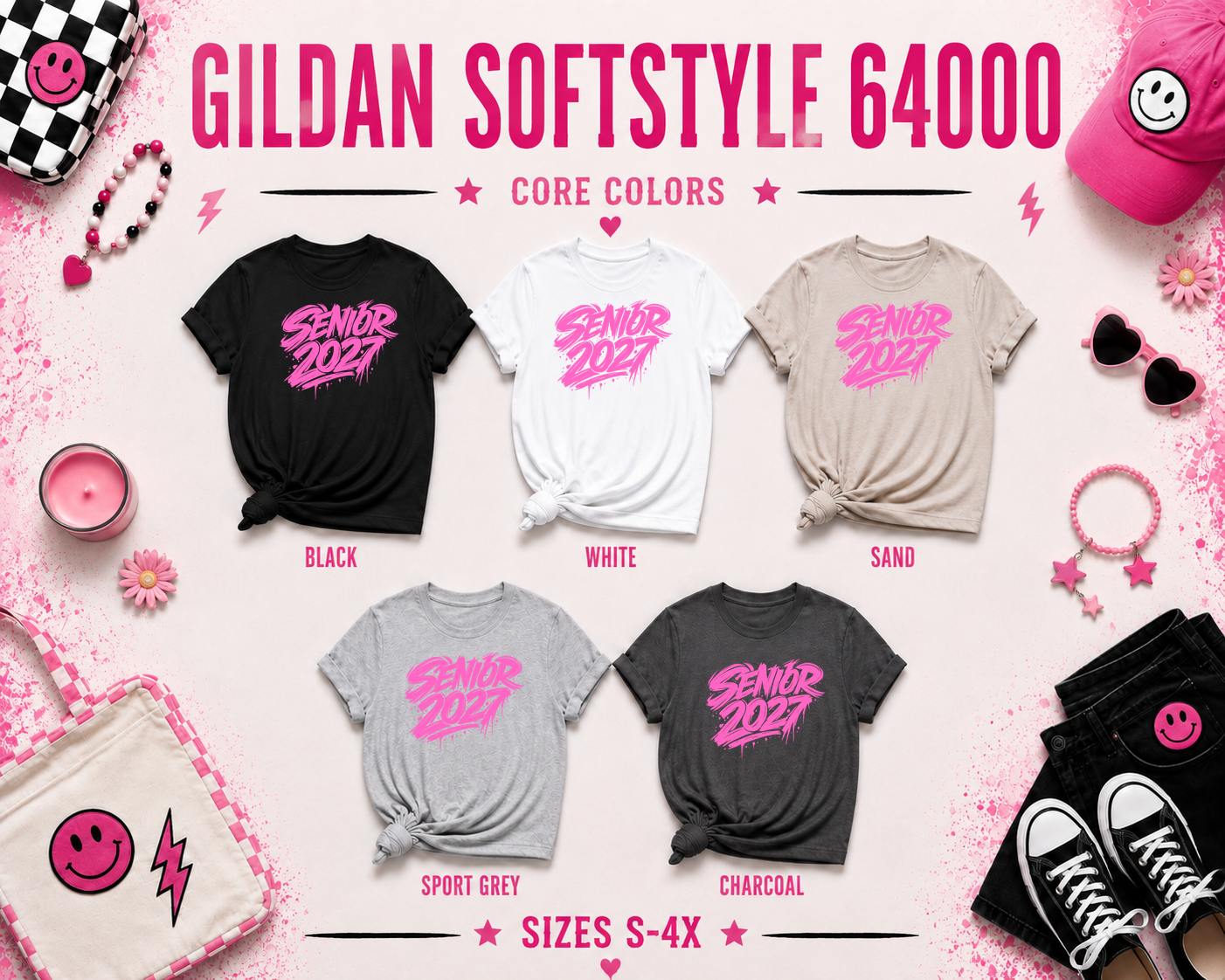 Senior 2027 Street Tag T-Shirt