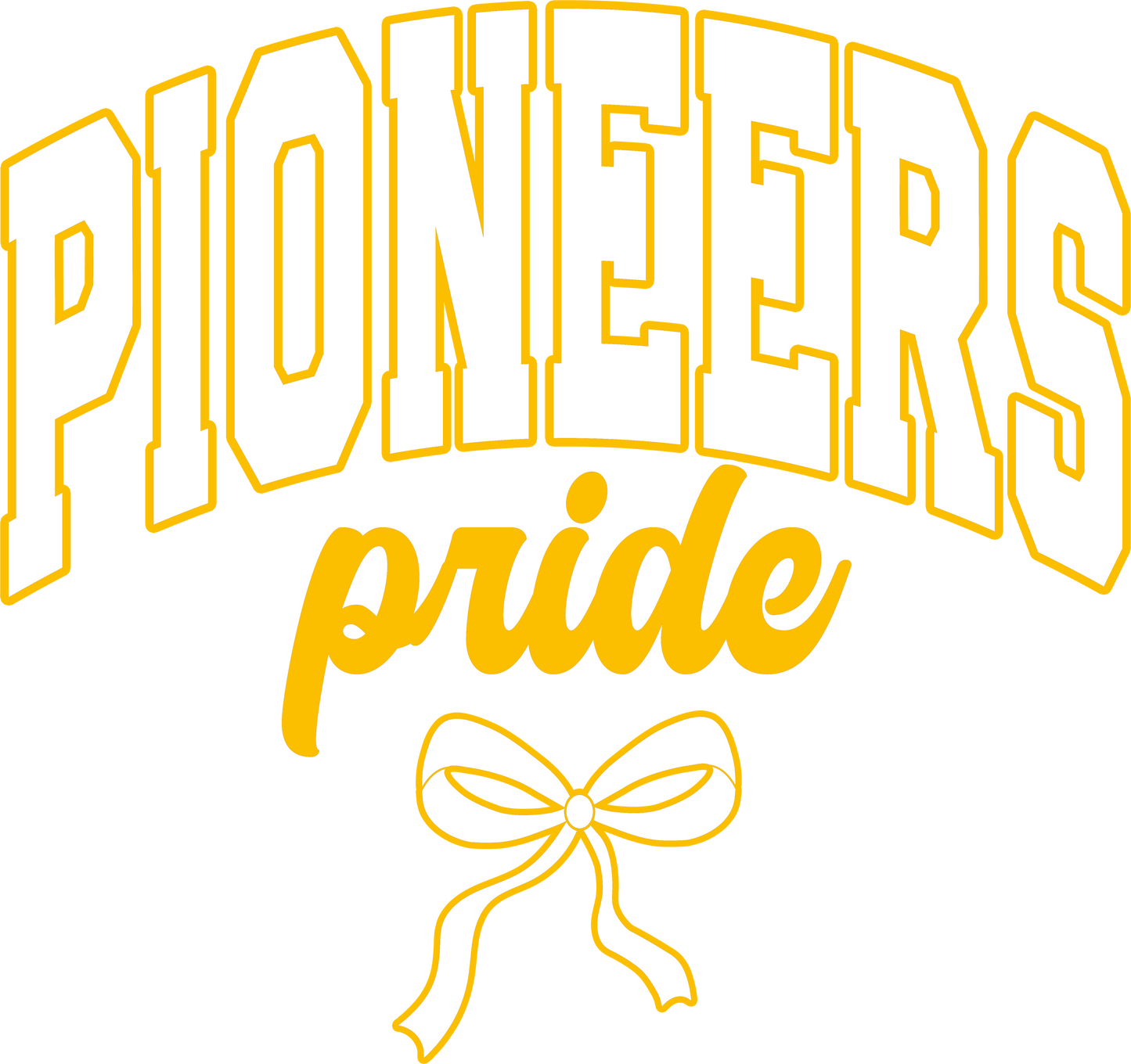Pioneers Pride Bow Tee