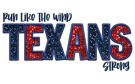 Run Like The Wind Texans Strong Short Sleeve T-Shirt