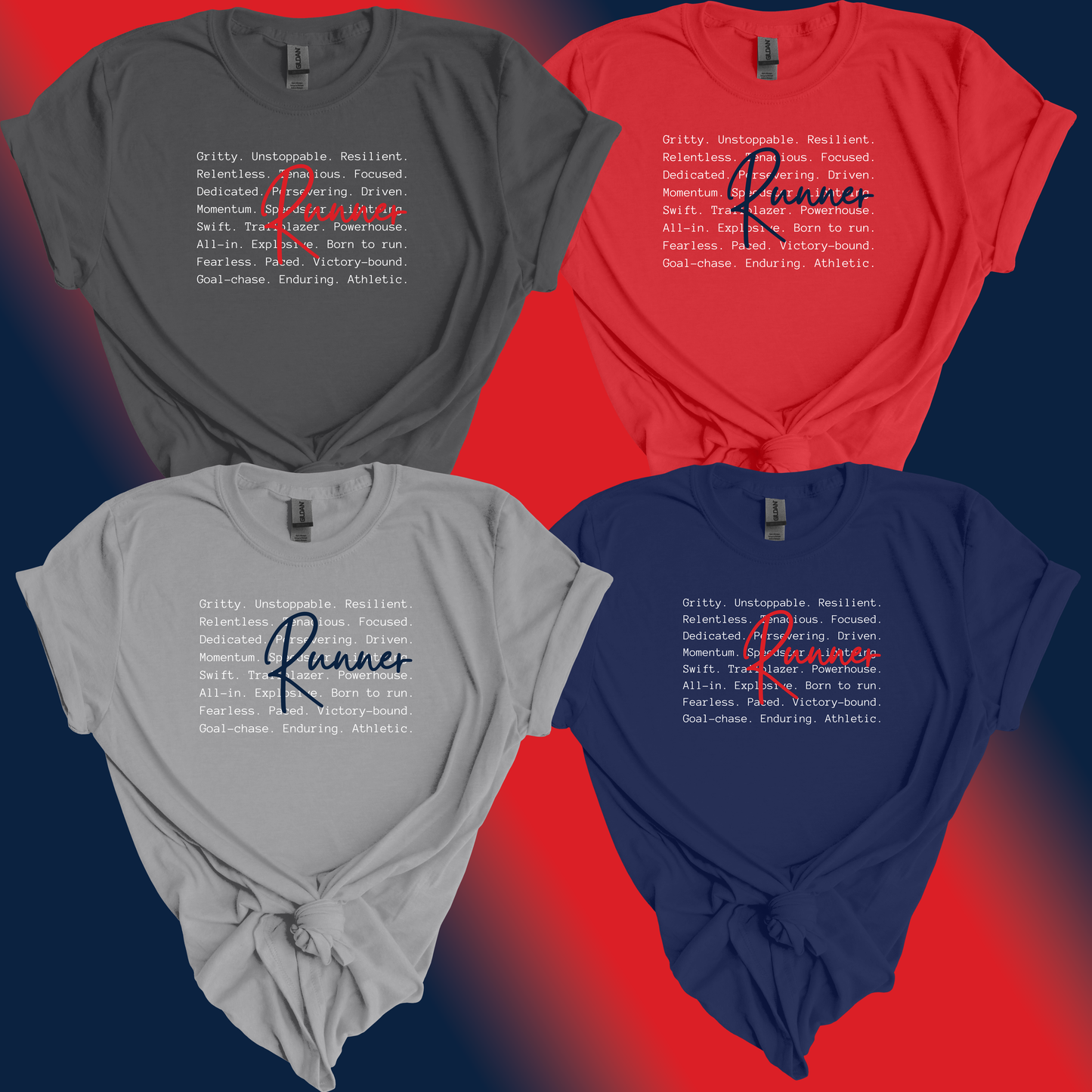 Runner Mindset Typography T-Shirt