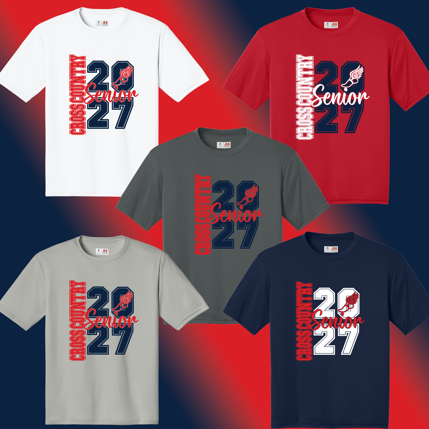 Senior 2027 Cross Country – Legacy A4 Performance Tee