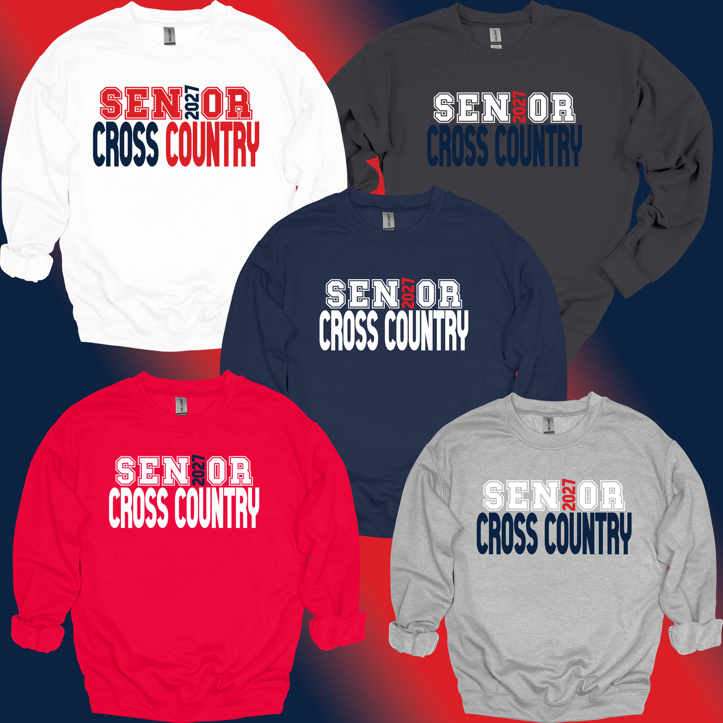 Senior 2027 Cross Country – Classic Crewneck
