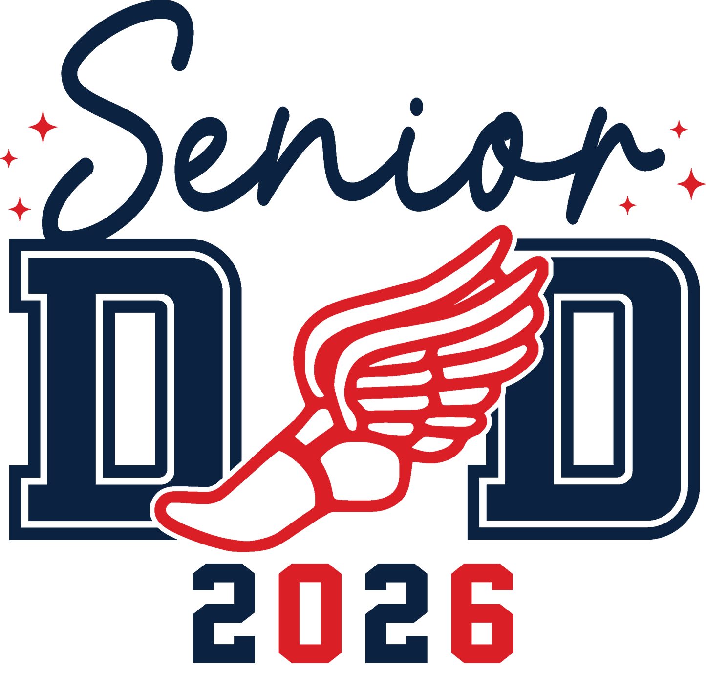 Senior Dad Track & Field T-Shirt | Class of 2026