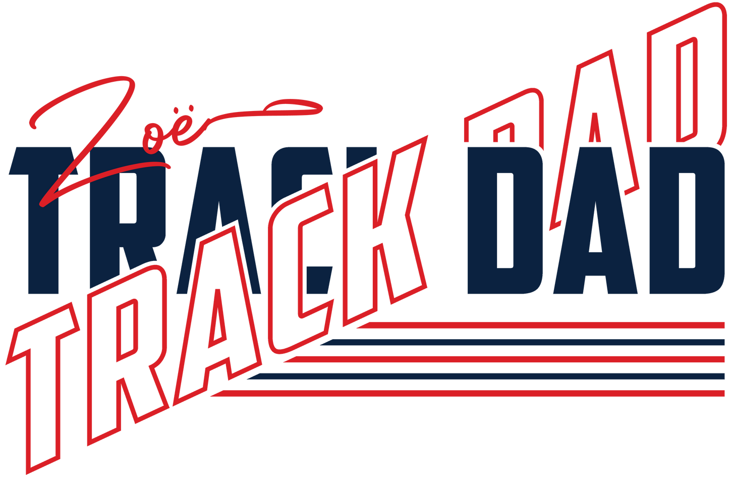 Texans Track Dad Personalized T-Shirt