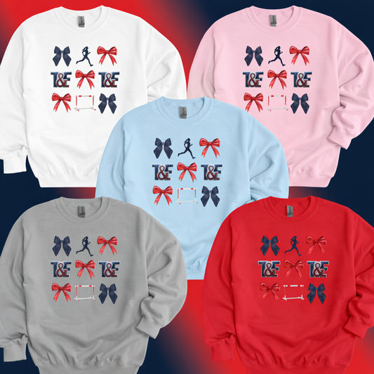 Track & Field Bow Collage Crewneck | Northwest Texans