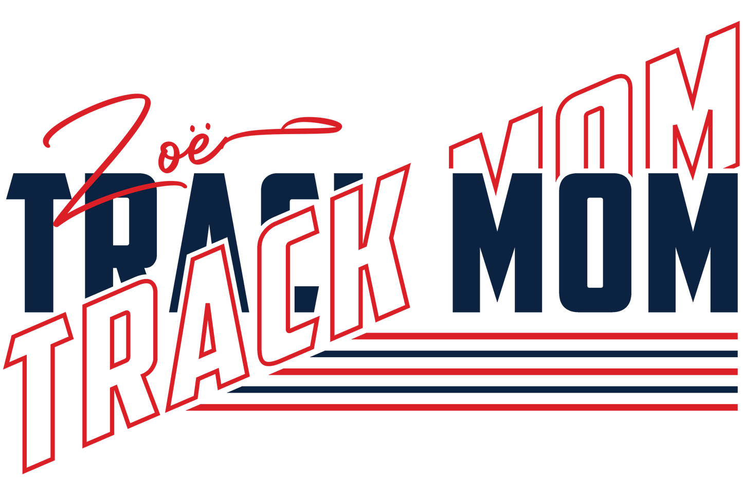 Texans Track Mom Personalized T-Shirt