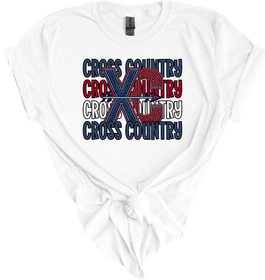 Texans Cross Country Faux Studded T-Shirt