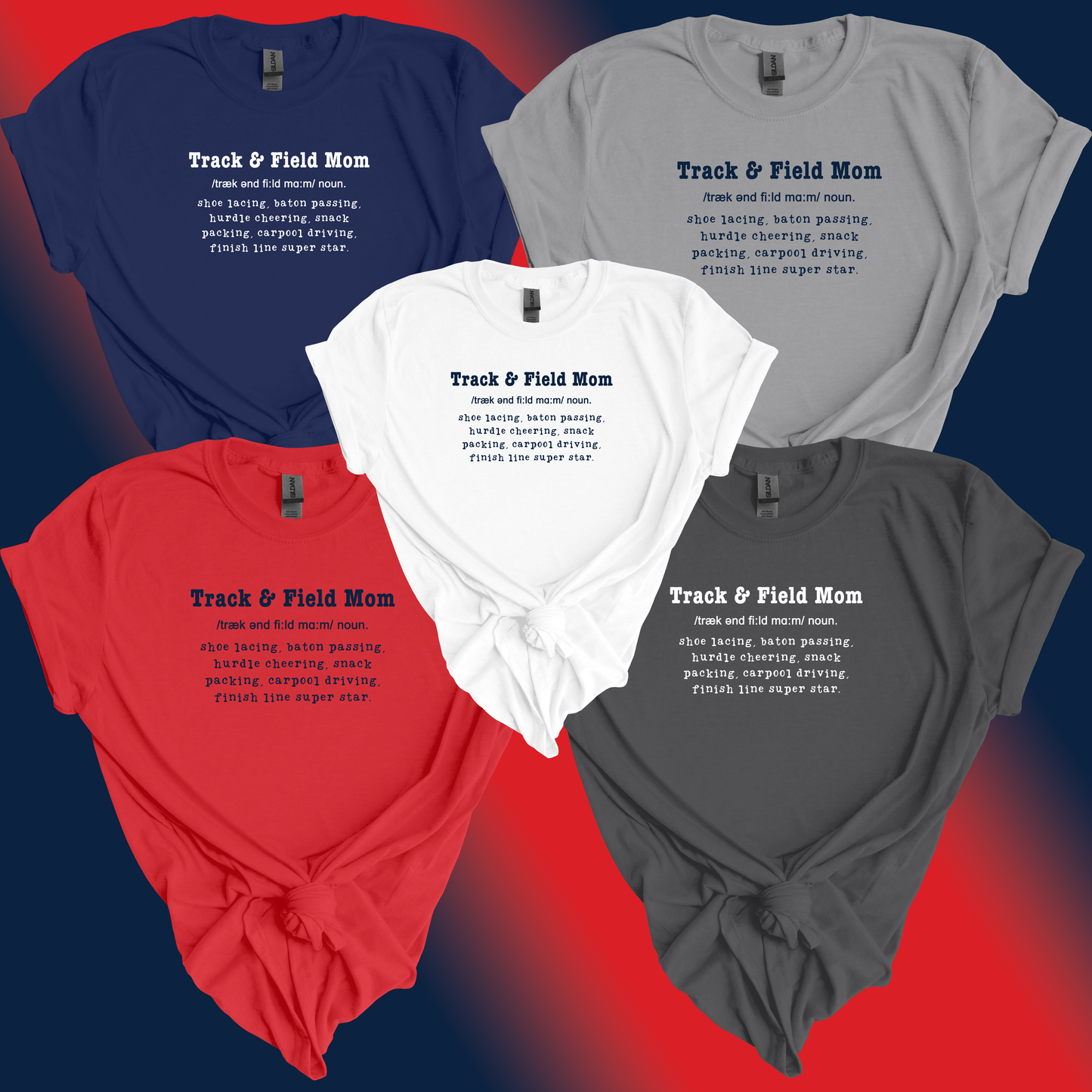 Track & Field Mom Defintion T-Shirt