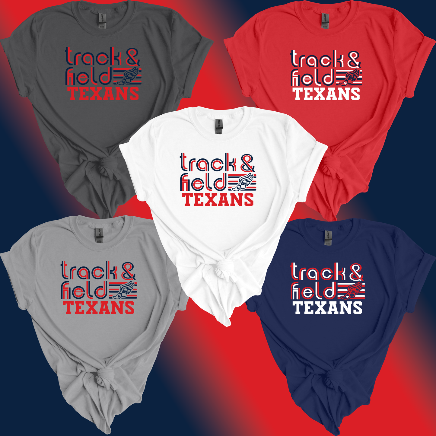 Track & Field Retro Line T-Shirt | Northwest Texans