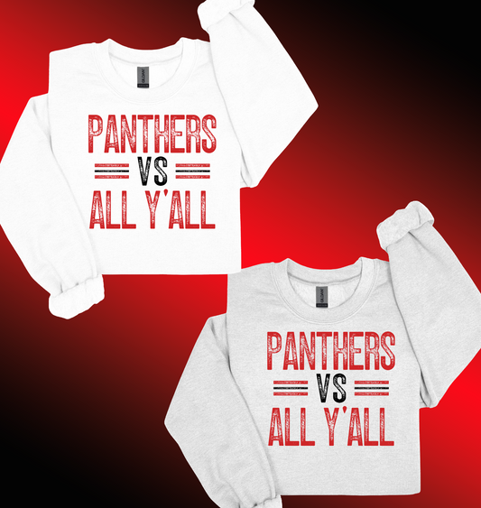 Panthers VS All Y'all Crewneck Sweatshirt