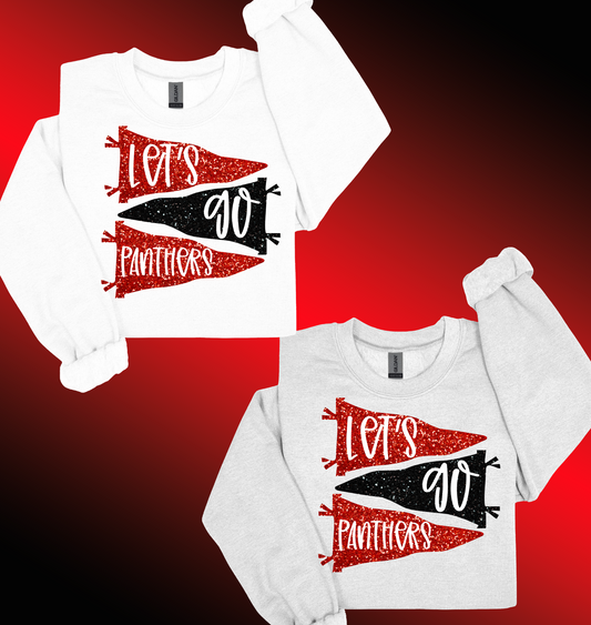 Let's Go Panthers Flags Crewneck Sweatshirt