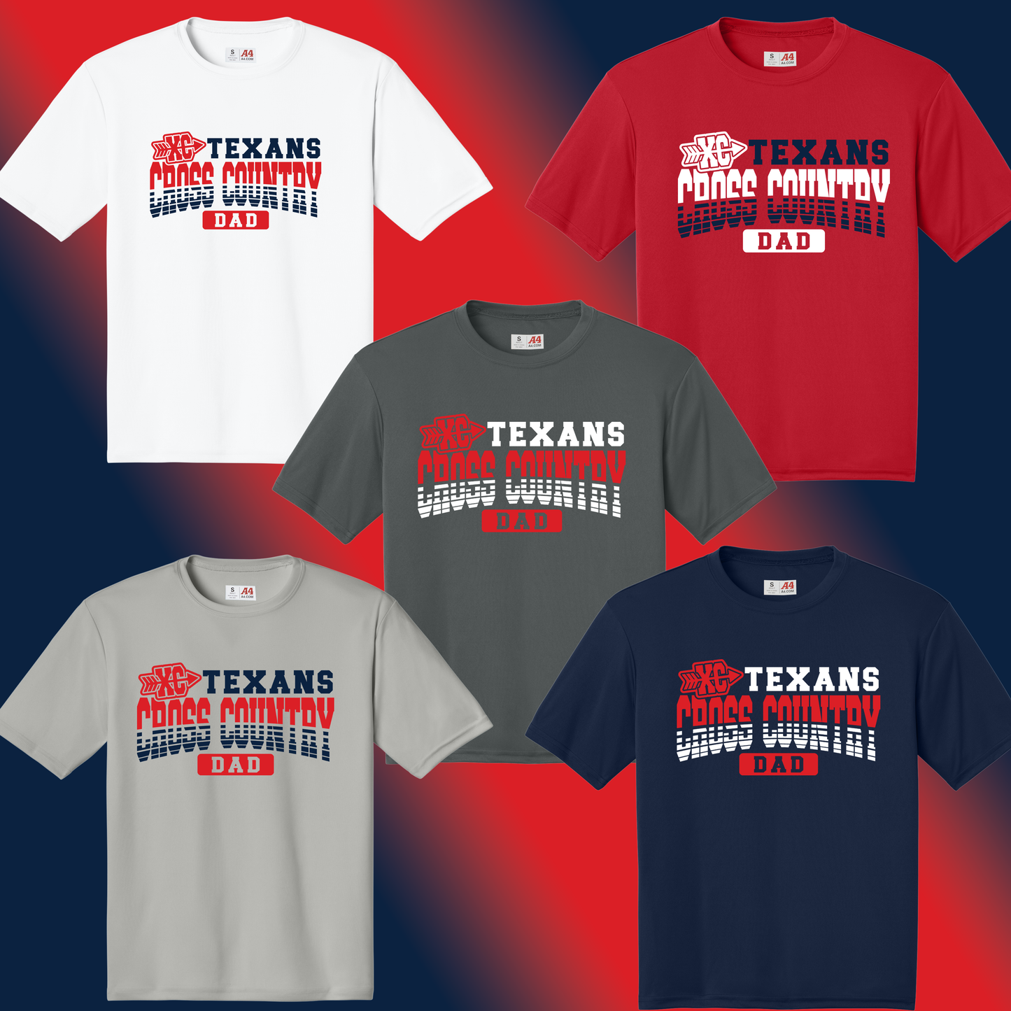 Northwest Texans | Cross Country Family A4 Performance Tee