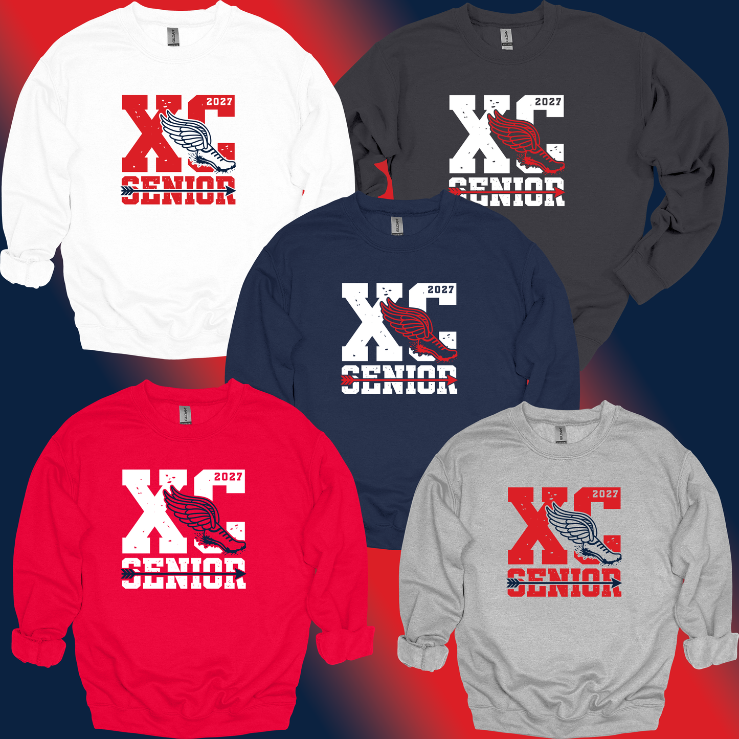 Senior 2027 | XC Grunge Crewneck