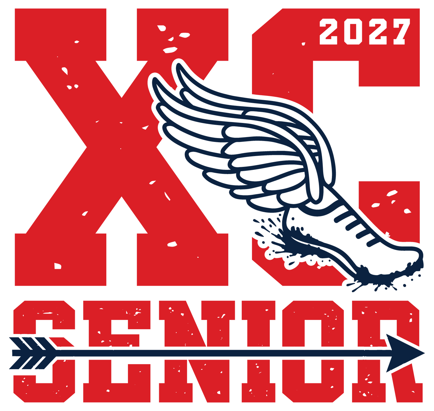 Senior 2027 | XC Grunge T-Shirt