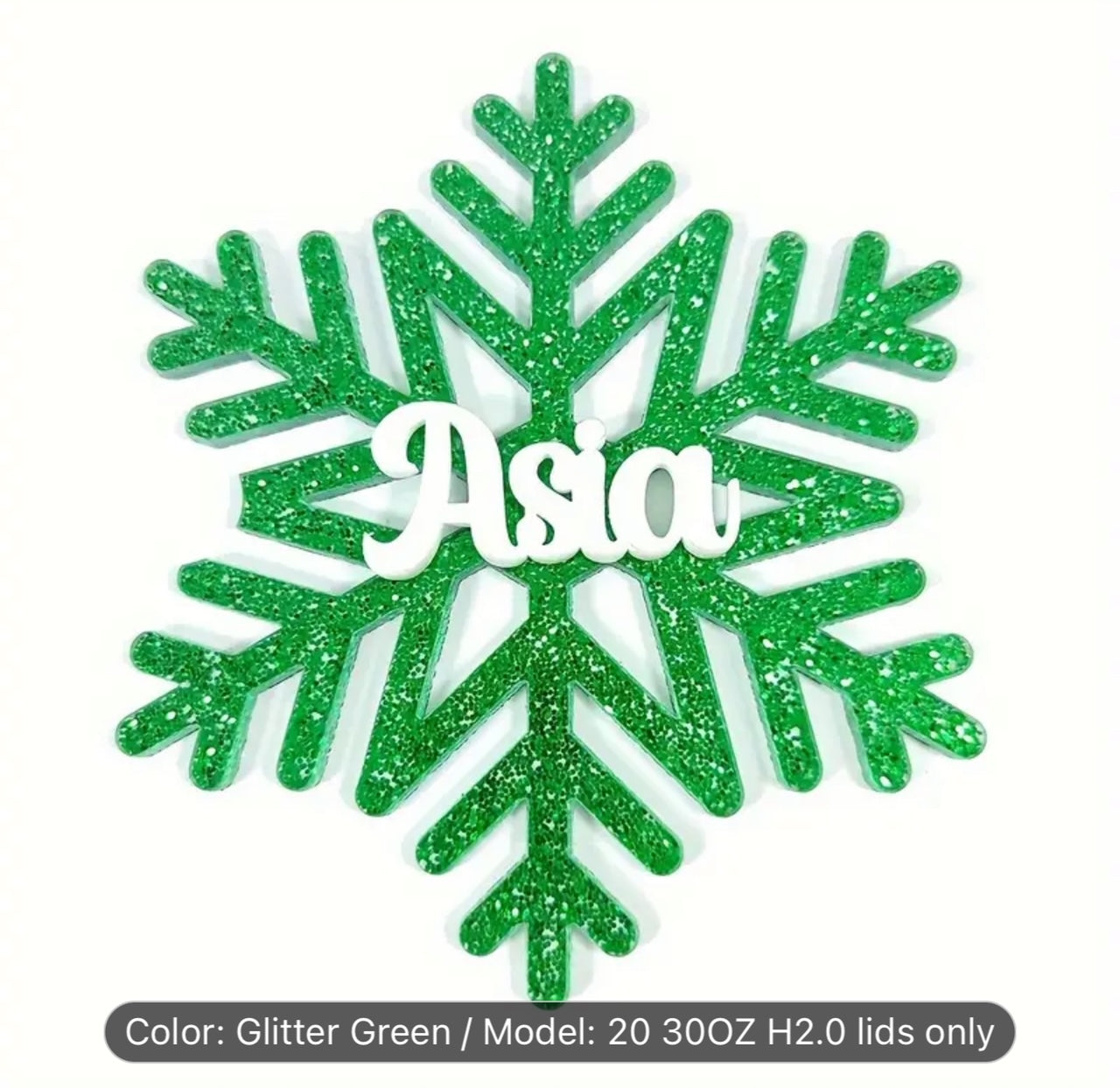 Custom Snowflake Cup Topper