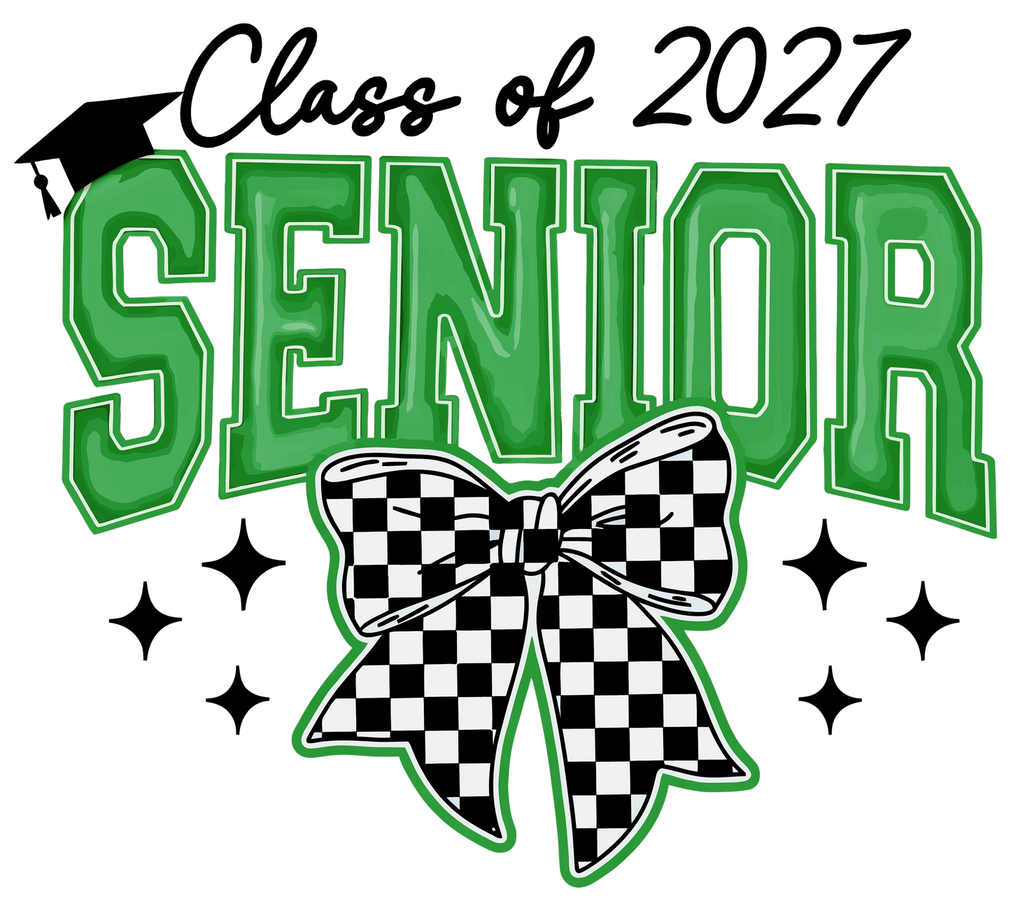 Senior 2027 | Skater Bow T-Shirt
