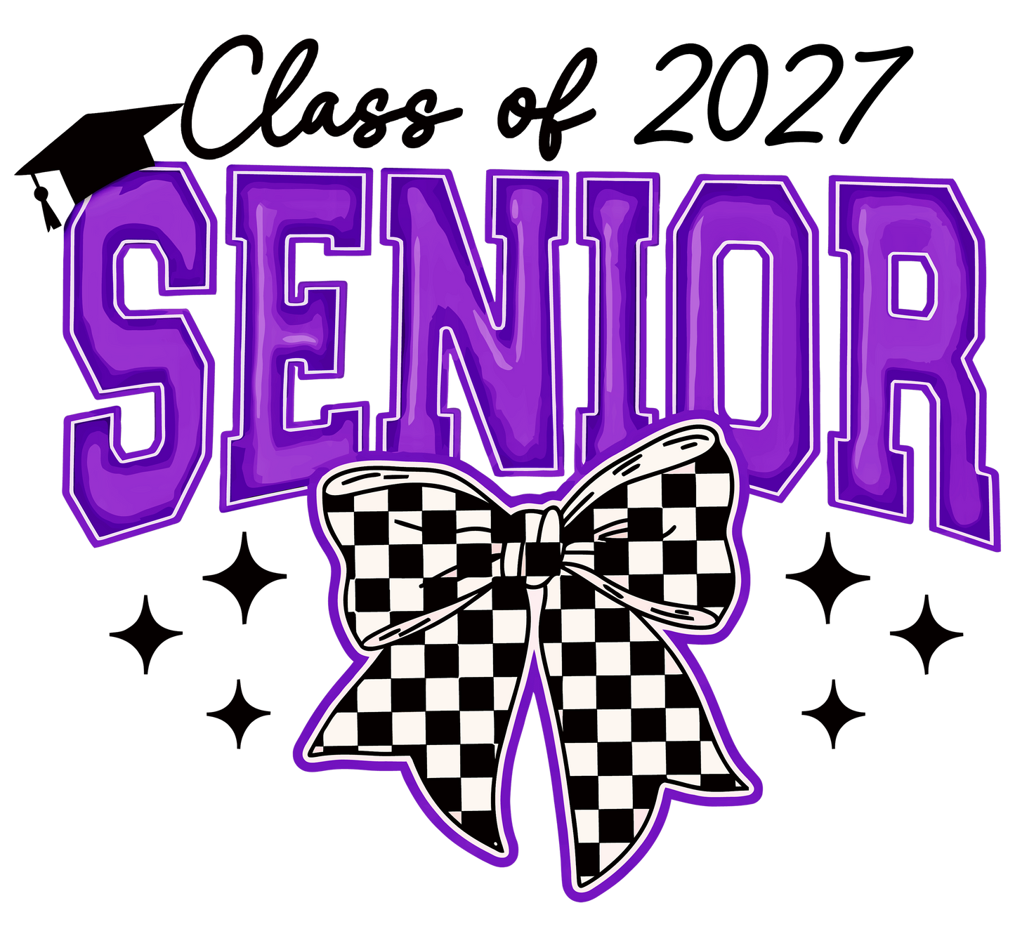 Senior 2027 | Skater Bow T-Shirt
