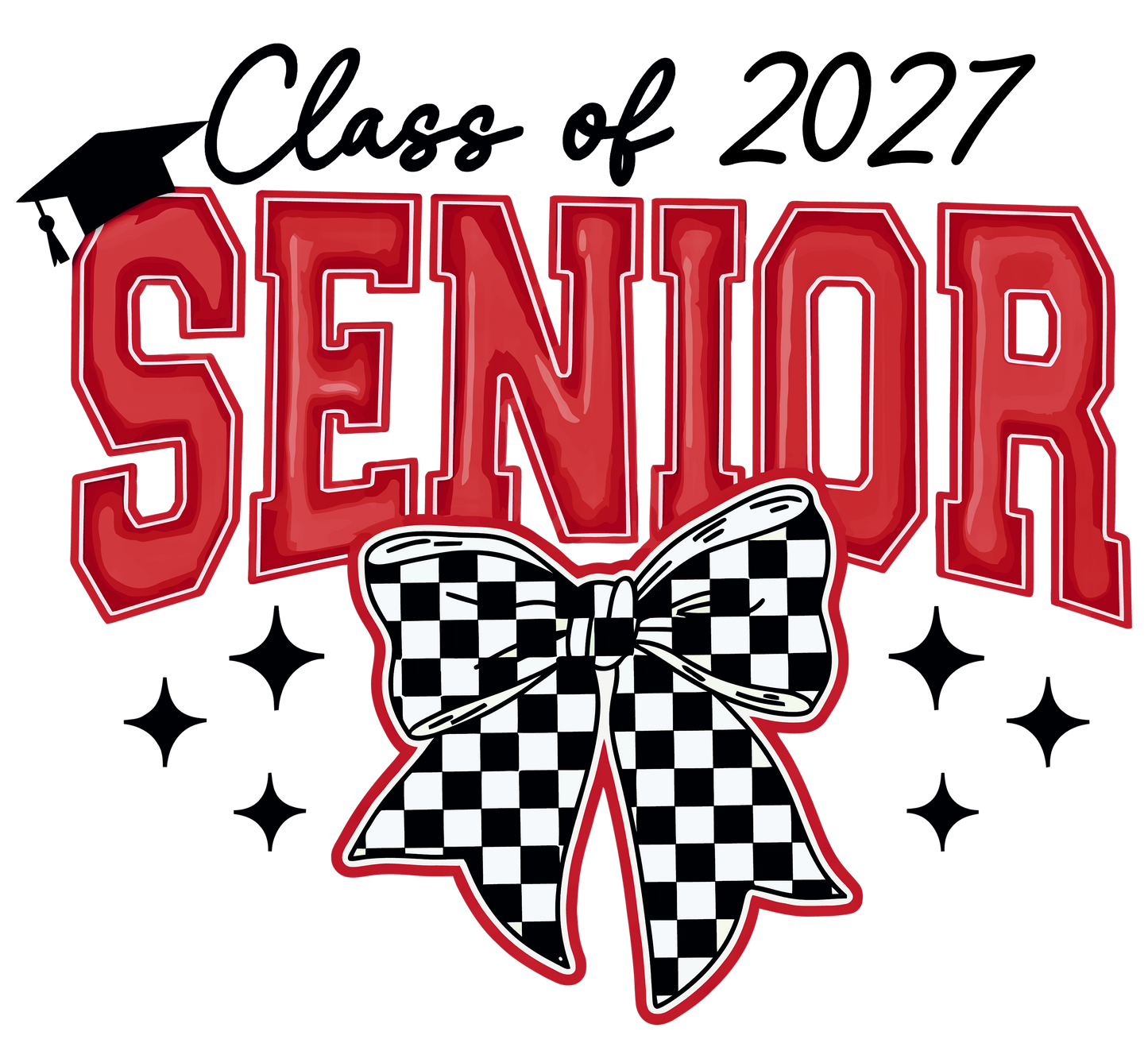 Senior 2027 | Skater Bow T-Shirt